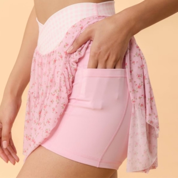 Pink Floral Skort - Picture 4 of 10